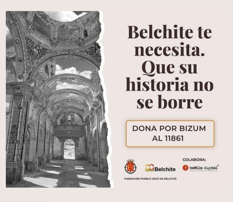 Cartel Oficial Bizum Solidario Belchite - Código 11861
