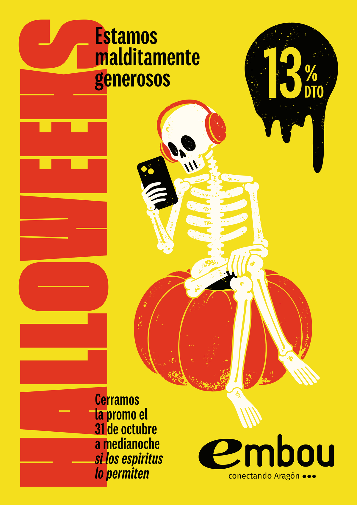 Halloweeks Embou: estamos malditamente generosos. Cerramos la promo el 31 de octubre a medianoche